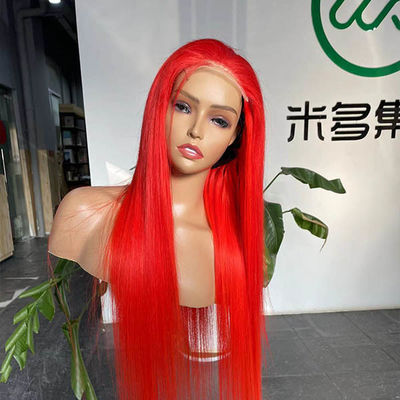 Neobeauty Glueless Highlight Red Human Hair Lace Wig Wear And Go For Women