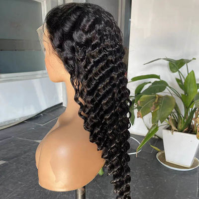 Deep Wave Indian Swiss Lace HD Wigs Human Hair 13x6 Jerry Curly