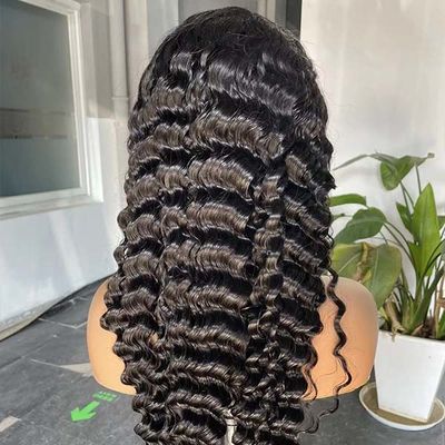 Deep Wave Indian Swiss Lace HD Wigs Human Hair 13x6 Jerry Curly