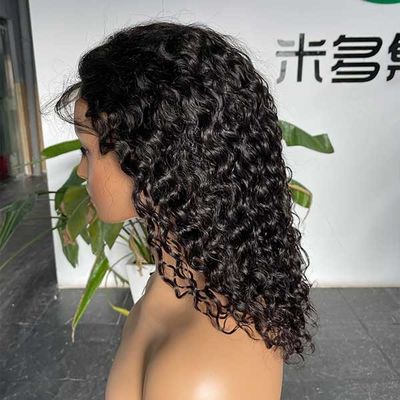 10 inch Transparent 4X4 Lace Closure Wig Short Body Wave Wig Human Hair