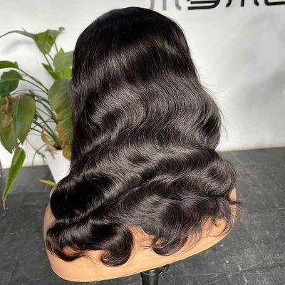 10A Front Human Hair Lace Wig Brazilian Body Wave 32 Inch Custom