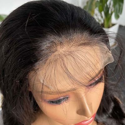10A Front Human Hair Lace Wig Brazilian Body Wave 32 Inch Custom