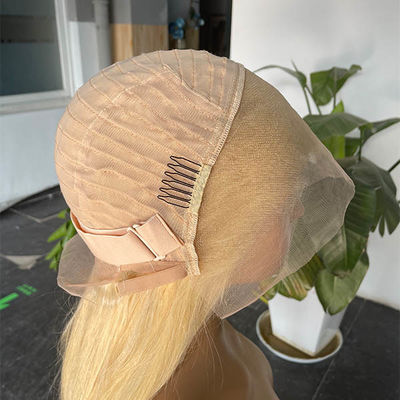 Blonde 13x4 613 Wig Human Hair Lace Frontal Straight 30 Inch 180% Density