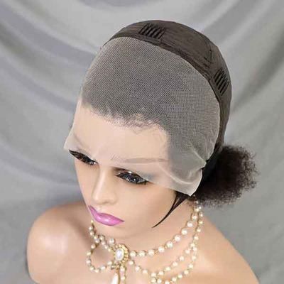 13x4 Full Lace Frontal Human Hair Bob Wigs Afro Kinky Bulk Curly Natural Human Hair