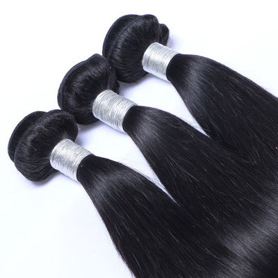 Malaysian Straight Raw Hair Bundles 3/4 100% Human Hair Extension Weaving