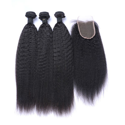 10A Human Kinky Bulk Hair Weave Kinky Curly Straight 10inches