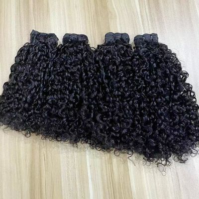 Wholesale Vietnamese Bouncy Curl Human Hair Bundles Unprocessed Pissy Curls Hair Double Drawn Bundles