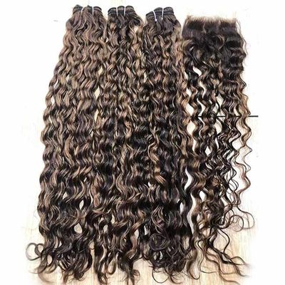 12A Highlight Funmi Bouncy Curl Human Hair Extensions Super Double Drawn Raw Virgin Vietnamese Bundle Hair Vendor