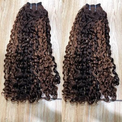 Hot Burmese Curly Raw Virgin Human Hair Bundles Vendor 12A Grade Super Double Drawn Pixie Curly Cuticle Aligned Hair