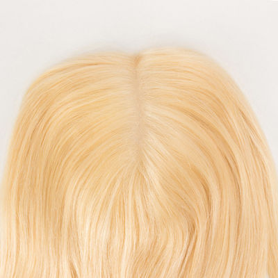 6x8 Women'S Toupee Wigs Remy Hair Lace Closure Topper Cuticle Aligned Real Blonde #613