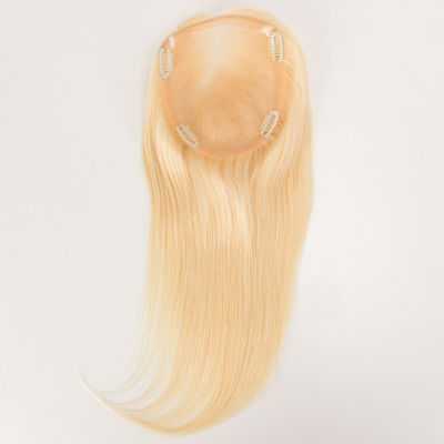 6x8 Women'S Toupee Wigs Remy Hair Lace Closure Topper Cuticle Aligned Real Blonde #613