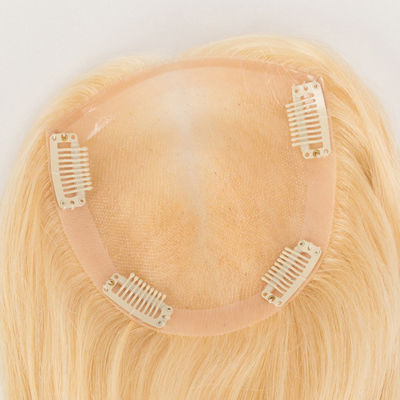 613 Blonde Female Women'S Toupee Wigs 5x5 5x7 Swiss Lace Front Toppers Brazilian Human Hair