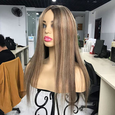 100% Raw Women'S Toupee Human Hair Toppers Fishnet Replacement For Ladies