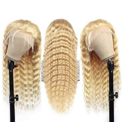 Blonde 613 Deep Wave Wig Human Hair Wig Brazilian Virgin Cuticle Aligned