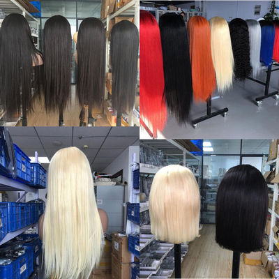 OEM 613 Cuticle Aligned Virgin Hair Vendors Blonde Lace Closure Wig 30 inch