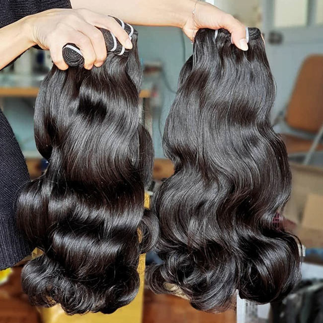 Raw Virgin Human Hair Bundle Unprocessed No Tangle No Shedding Double Drawn Hair Cambodian Virgin Hair Bundles Vendor
