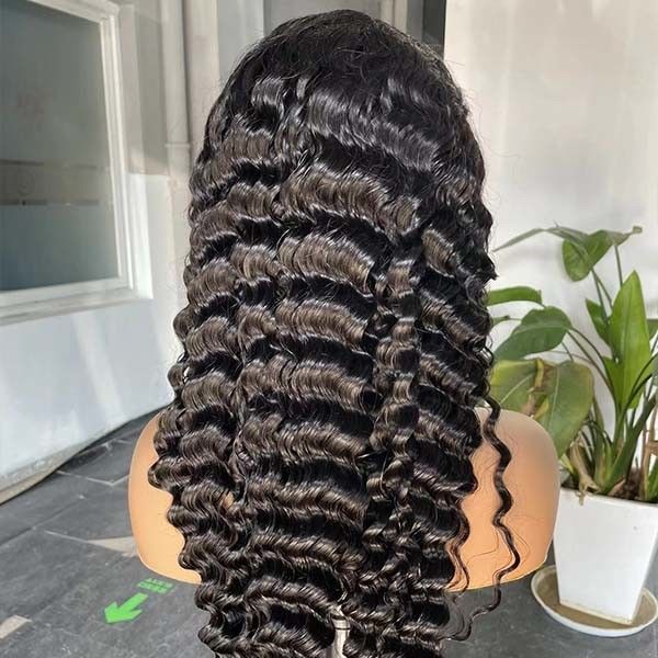Deep Wave Indian Swiss Lace HD Wigs Human Hair 13x6 Jerry Curly