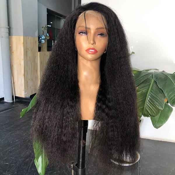 12A Kinky Straight 13x6 HD Lace Wig Frontal Human Hair Customized