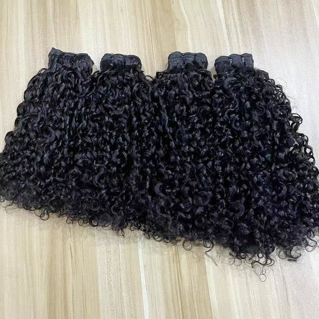 12a 10a Double Drawn Virgin Cuticle Aligned Funmi Hair Aunty Pissy Curl Bundles Egg Curly Human Hair