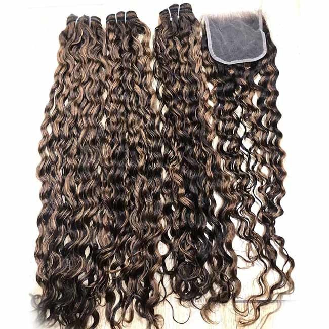 12A Highlight Funmi Bouncy Curl Human Hair Extensions Super Double Drawn Raw Virgin Vietnamese Bundle Hair Vendor